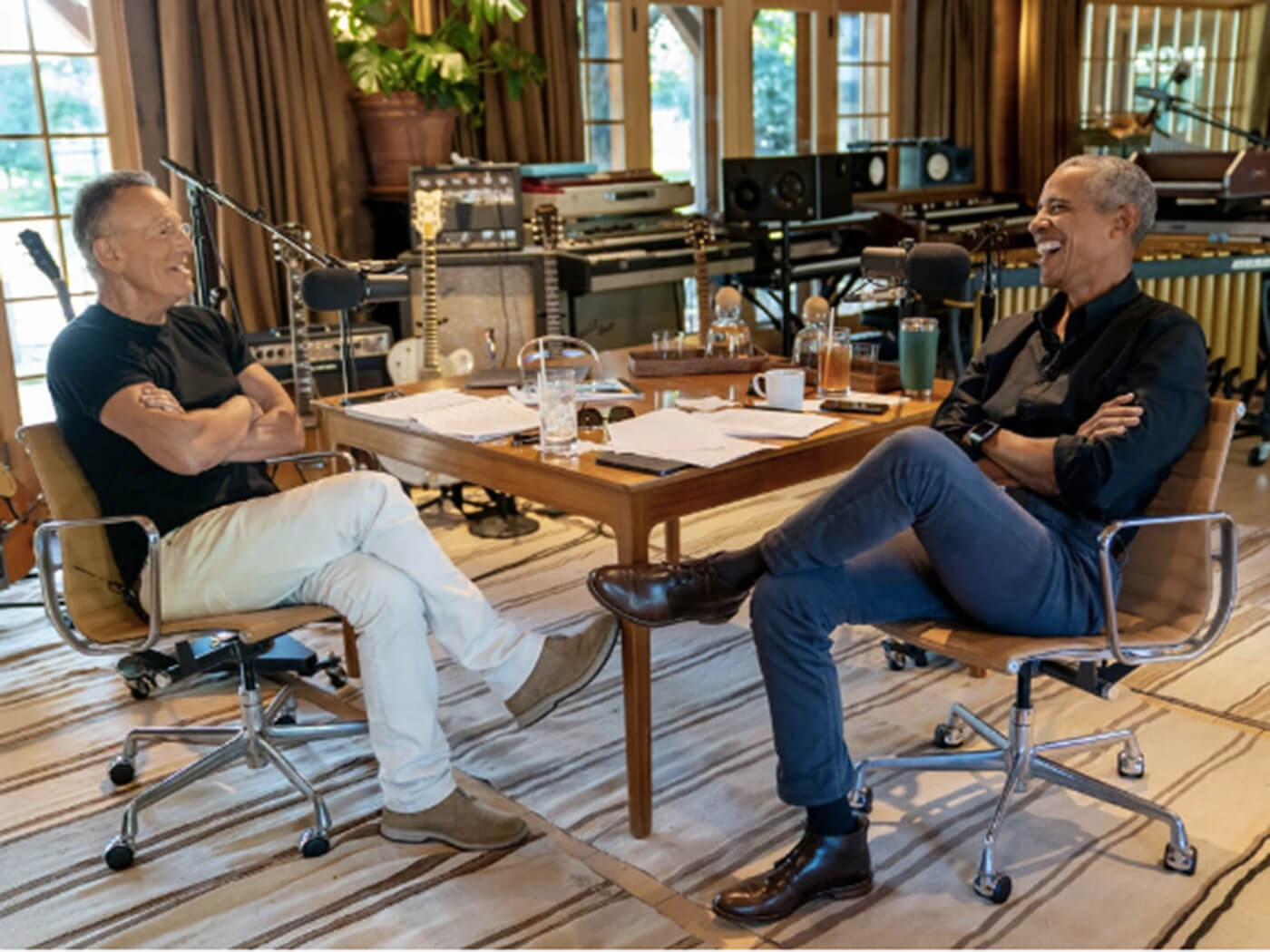 Hear Bruce Springsteen and Barack Obama’s new Spotify podcast