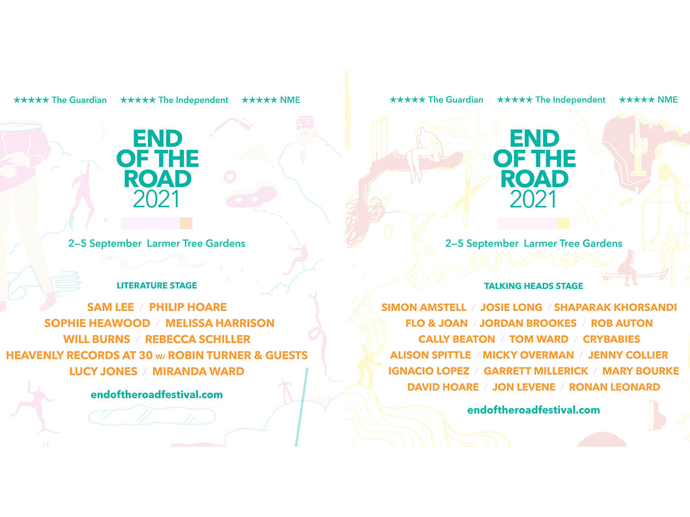 End Of The Road announce Comedy and Literature line-ups