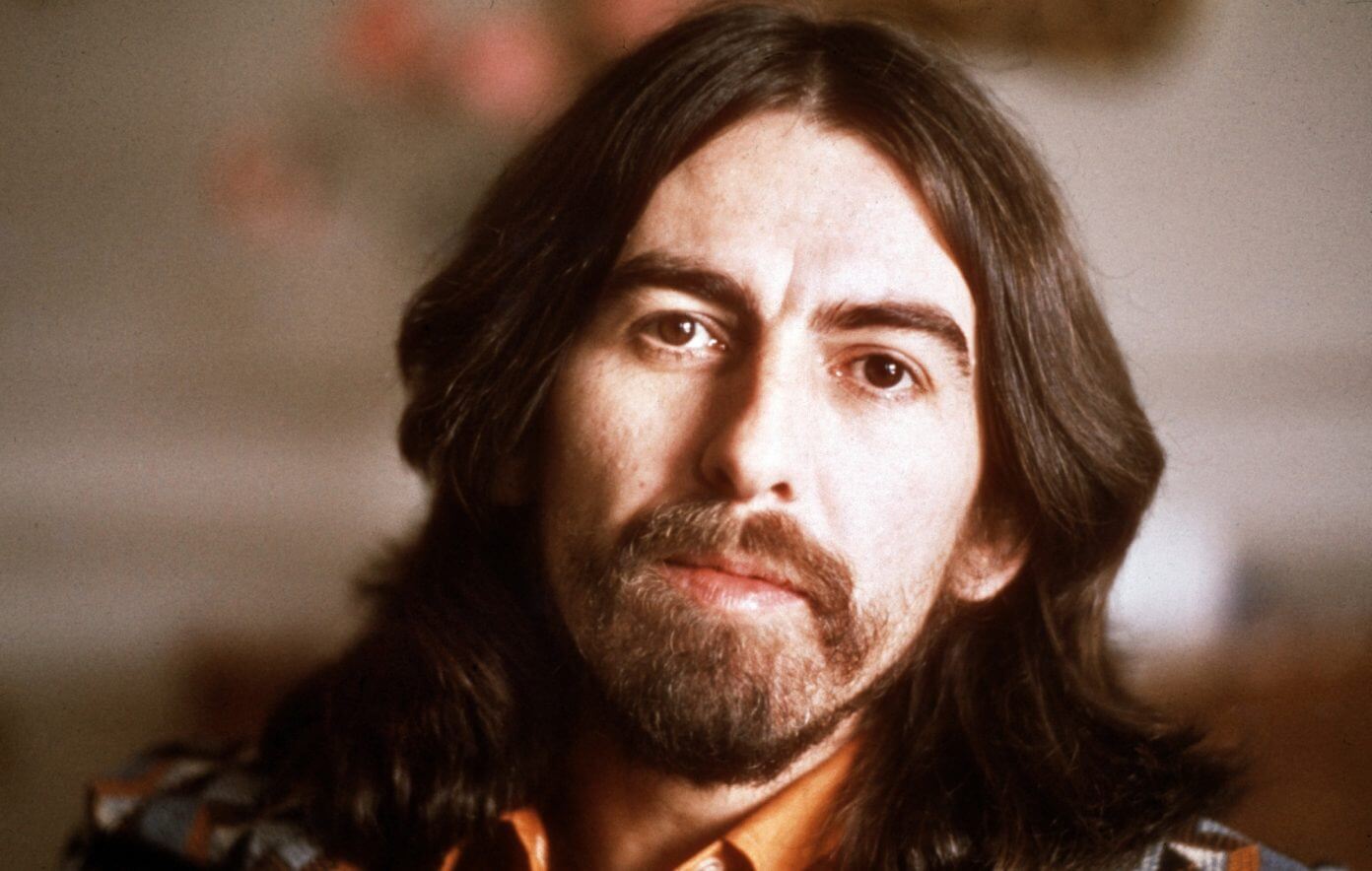 George Harrison’s All Things Must Pass cover art recreated with giant garden gnomes