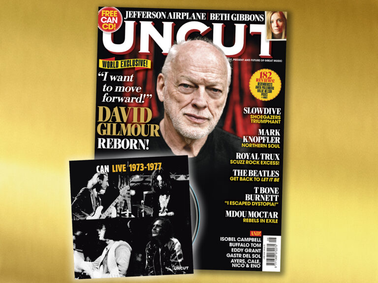 A David Gilmour world exclusive, a Can CD, Beth Gibbons, T Bone Burnett, Slowdive and more in the new Uncut