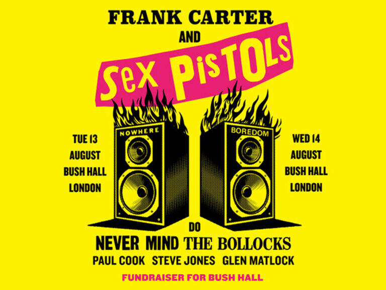 Sex Pistols and Frank Carter to perform Never Mind The Bollocks