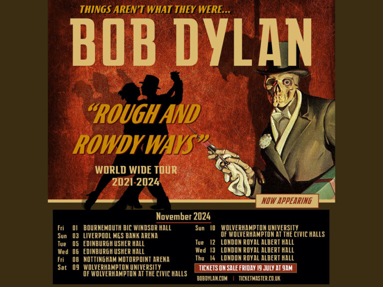 Bob Dylan announces UK and European dates