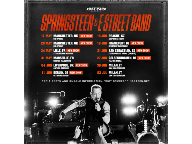 Bruce Springsteen announces new UK tourdates for 2025