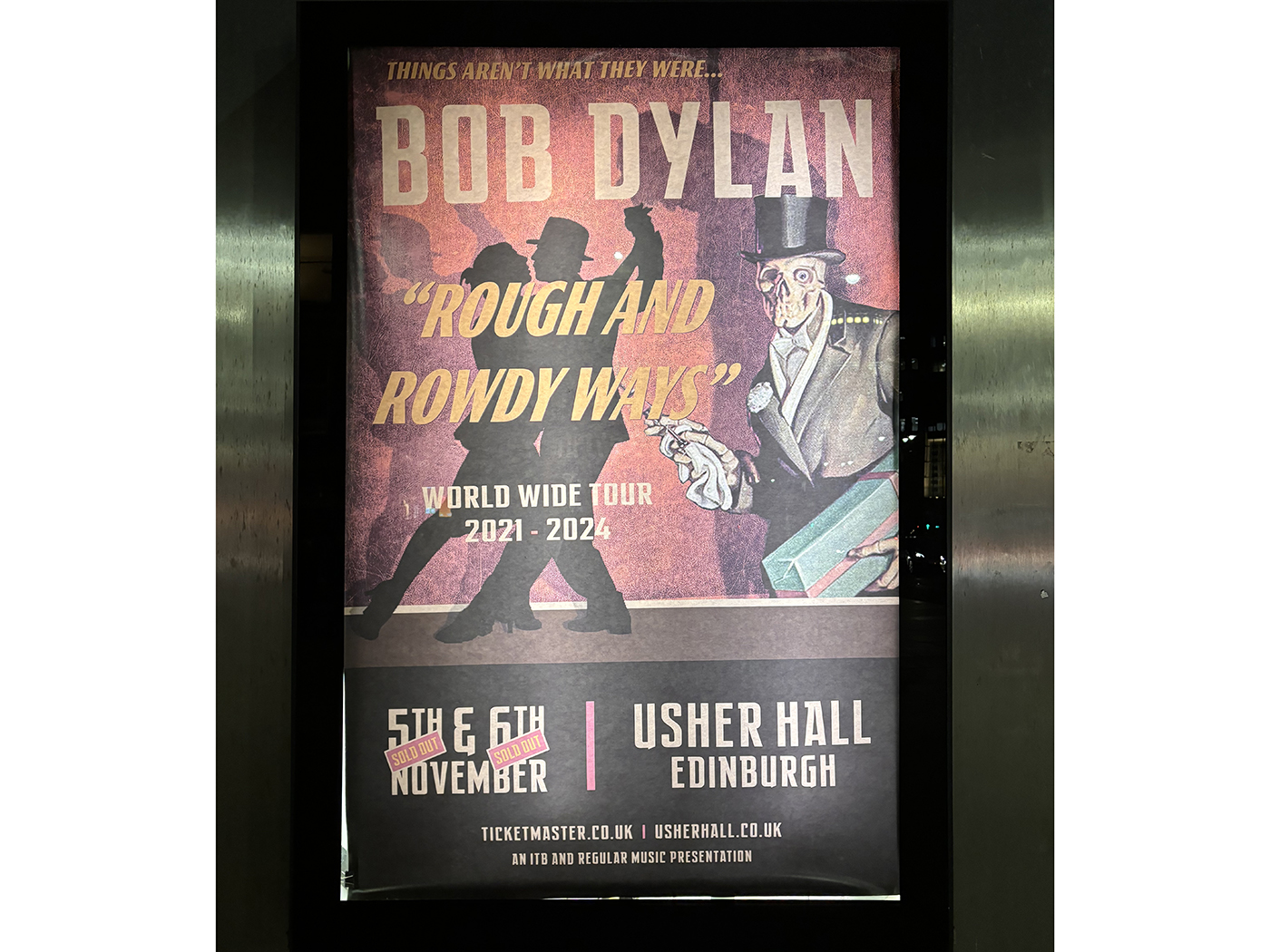 Bob Dylan, Usher Hall, Edinburgh, November 5, 2024 #Usher