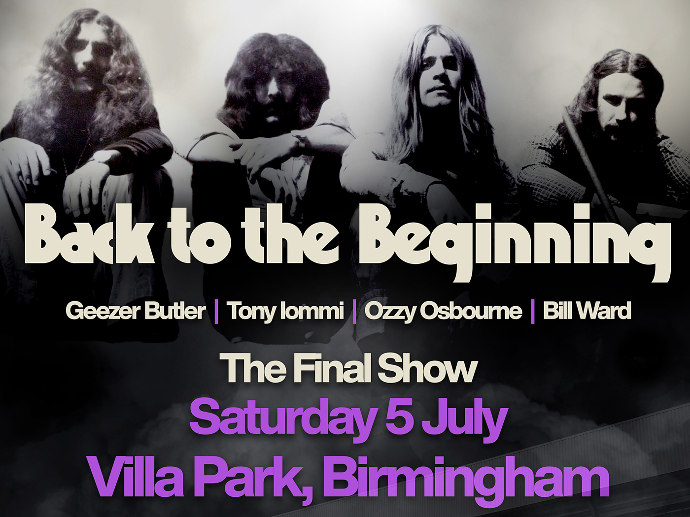 Black Sabbath's original line-up to play final show at Villa Park in July